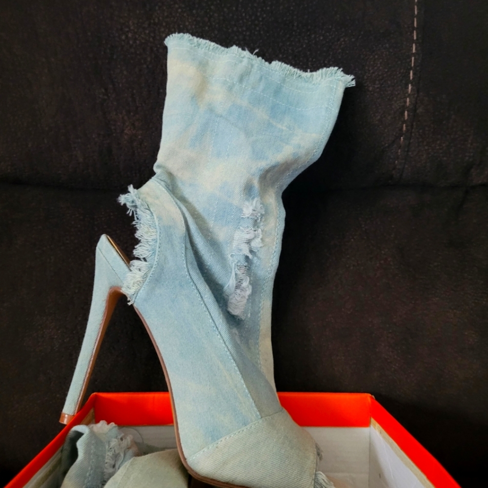 Brand New Denim Booties